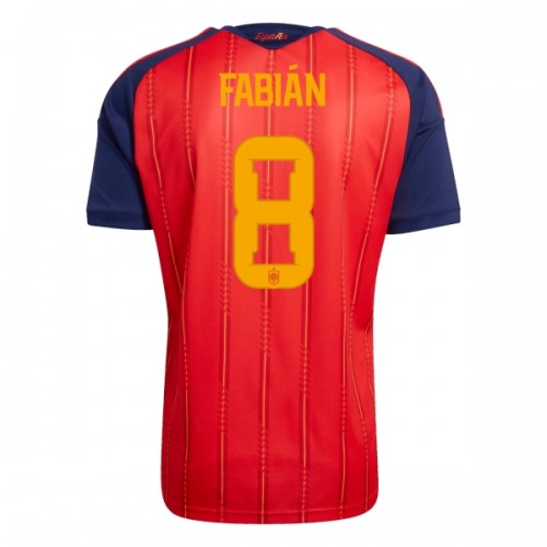 Camisola do Espanha Fabian 8 Equipamento Principal Mundial 2026 Camisola do Espanha Fabian 8 Equipamento Principal Mundial 2026